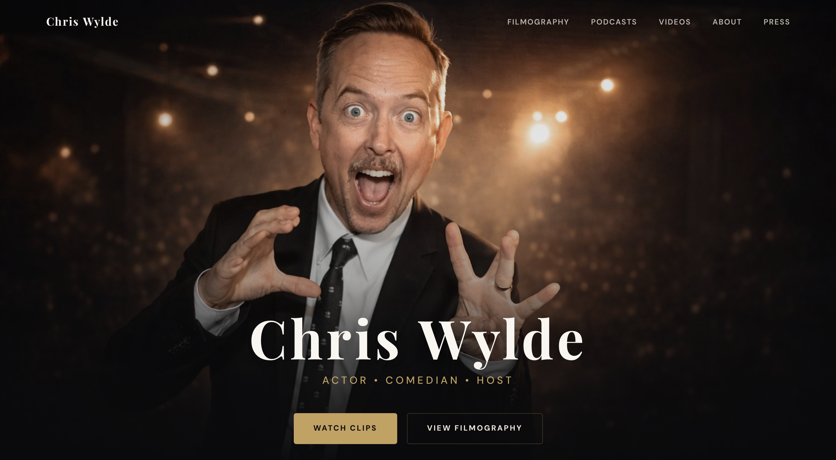 Chris Wylde website preview